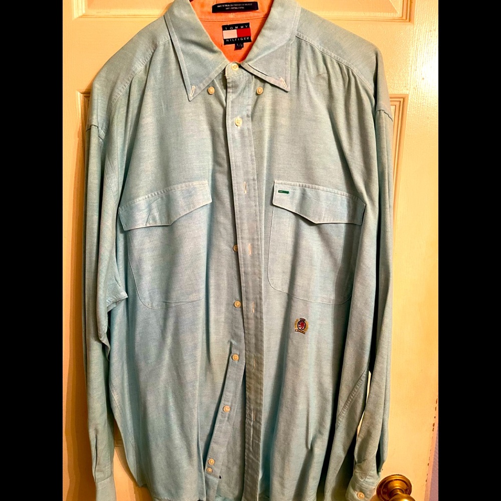 Tommy Hilfiger Dress Shirt - Turquoise Blue